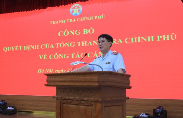 Thanh tra Chính phủ công bố các quyết định về bổ nhiệm công chức lãnh đạo...